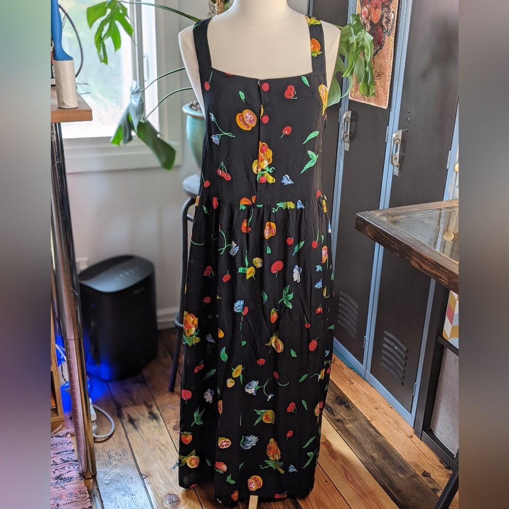 Fruity Overall Dress